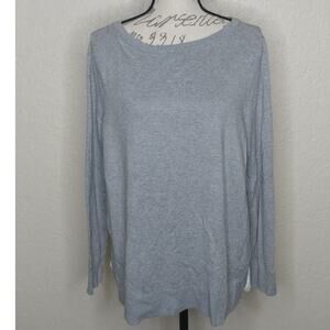 LOFT Outlet Sweater with Sheer Polka Dot Back Panel Size XL